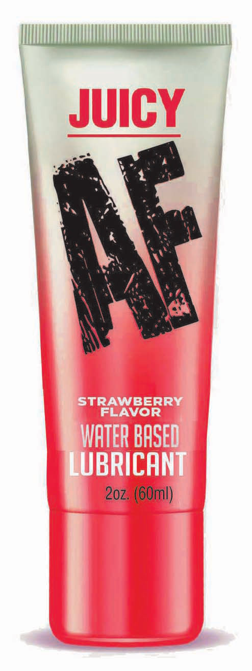 Juicy Af - Strawberry Water Based Lubricant - 2 Oz - Not Very Vanilla