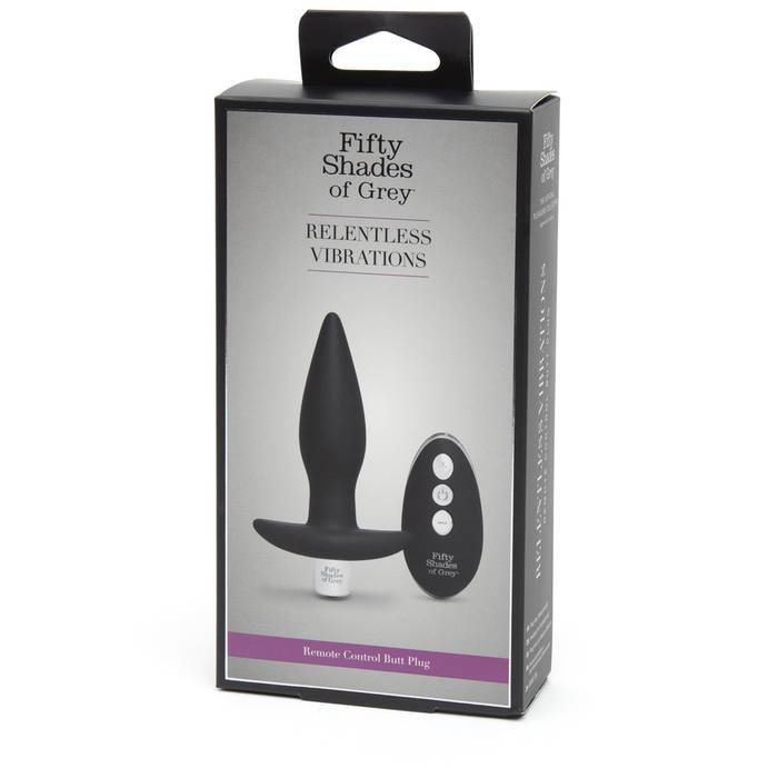 Fifty Shades Relentless Vibrations Remote Control Butt Plug - Not Very Vanilla