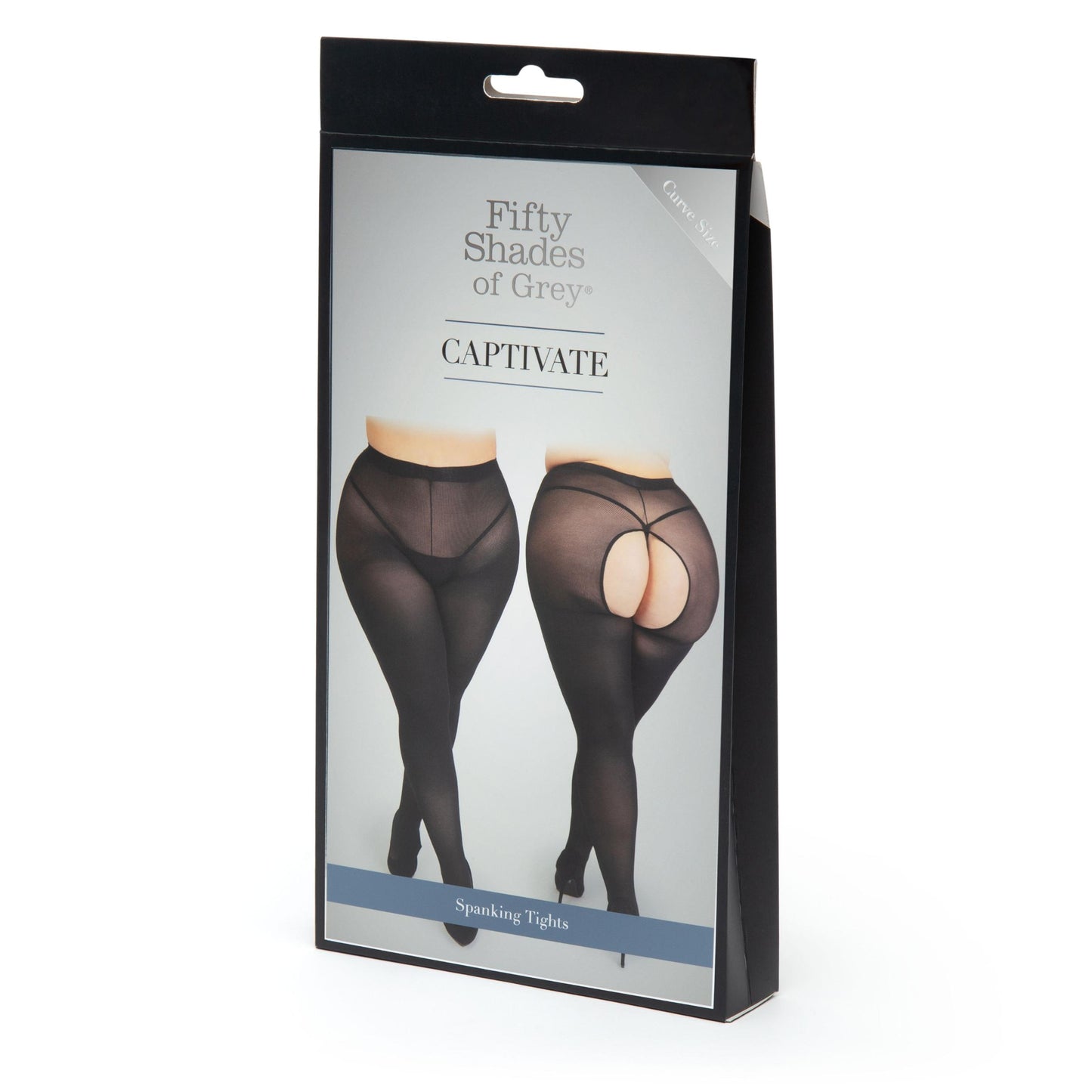 Fifty Shades of Grey Captivate Spanking Pantyhose - Curve Size - Black - Not Very Vanilla