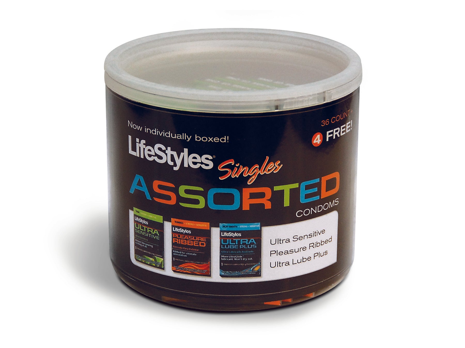 Lifestyles Assorted Singles - 40 Count Jar - Not Very Vanilla