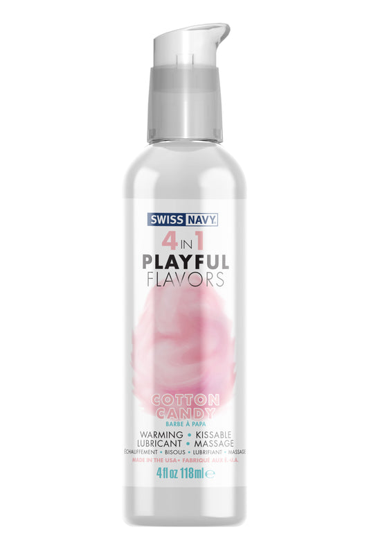 Swiss Navy 4-in-1 Playful Flavors - Cotton Candy 4 Oz - Not Very Vanilla