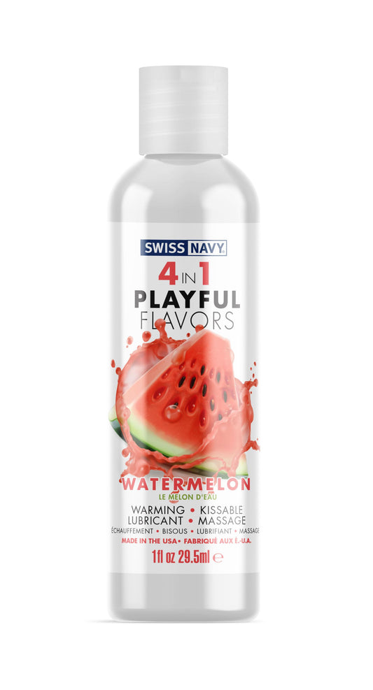 Swiss Navy 4-in-1 Playful Flavors - Watermelon 1 Oz - Not Very Vanilla