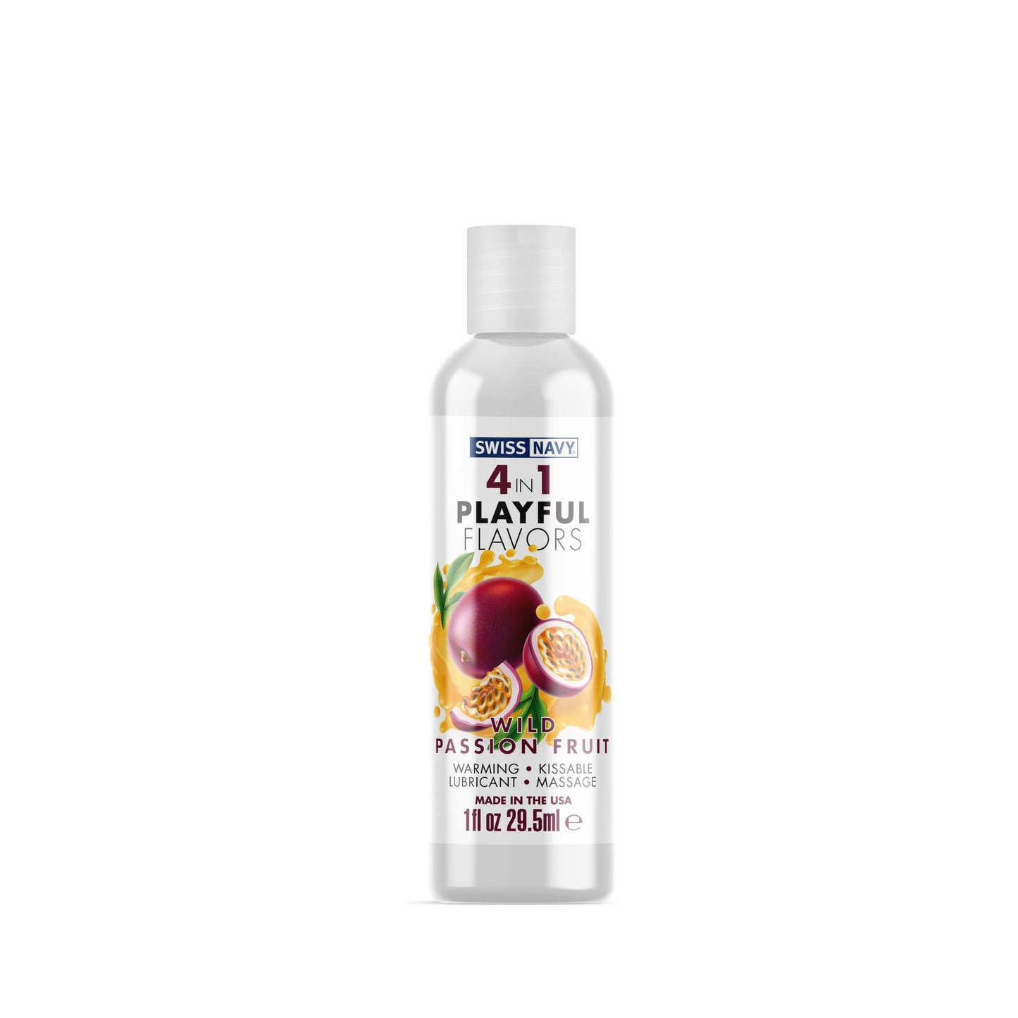 Swiss Navy 4-in-1 Playful Flavors - Wild Passion Fruit - 1 Fl. Oz. - Not Very Vanilla