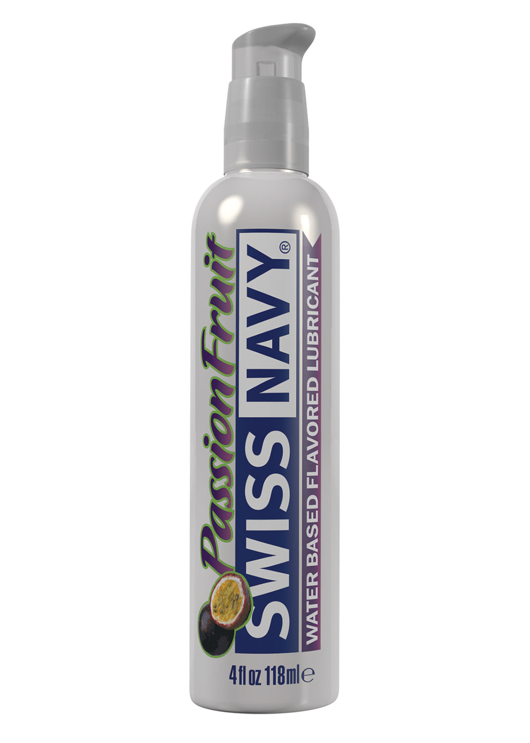 Swiss Navy Flavors Water Based Lubricant - Passion Fruit 4 Fl. Oz. - Not Very Vanilla