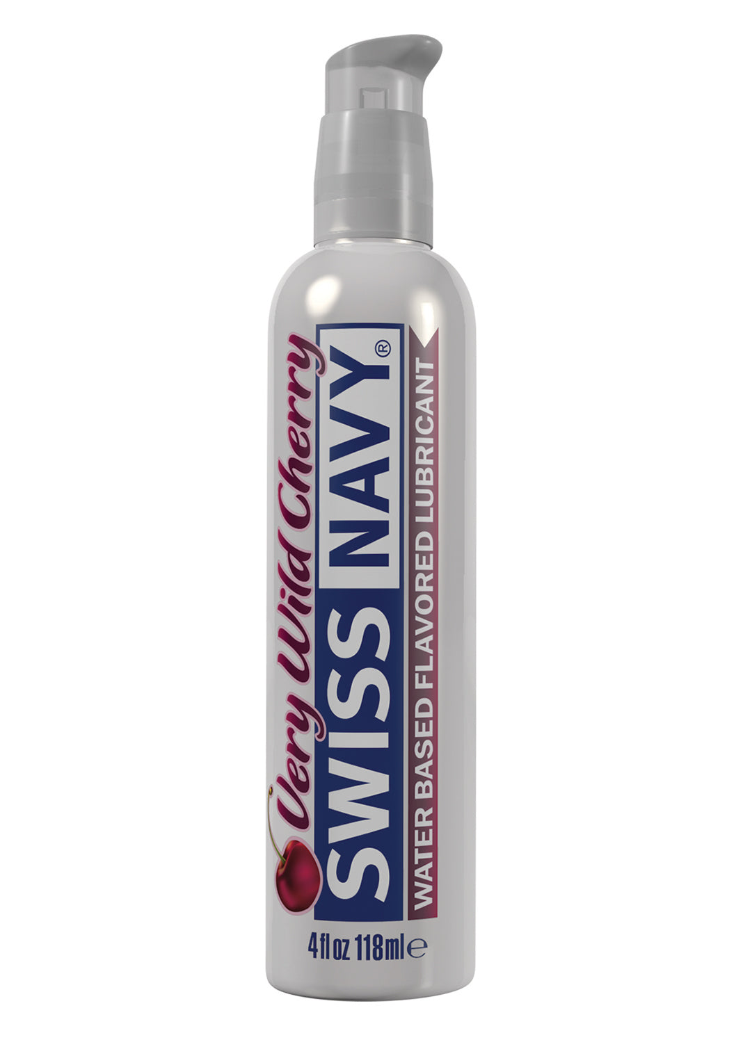 Swiss Navy Flavors Water Based Lubricant - Very Wild Cherry 4 Fl. Oz. - Not Very Vanilla