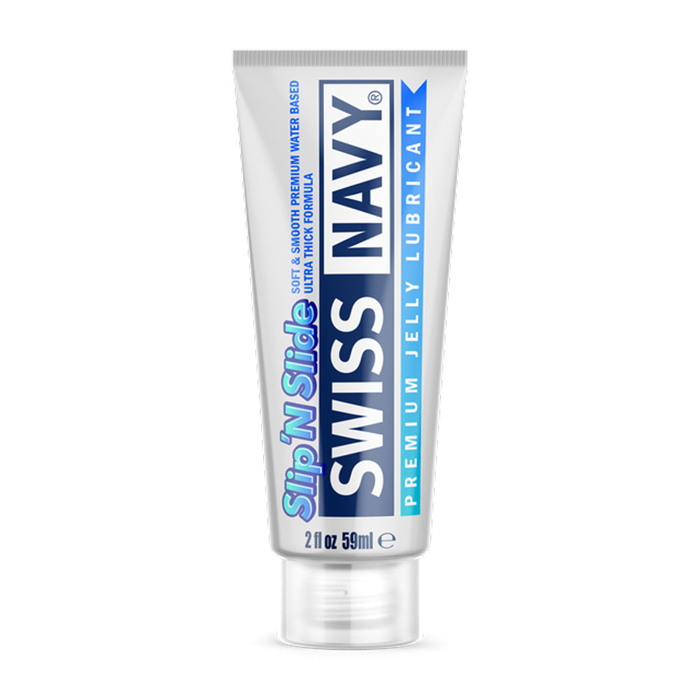 Swiss Navy Slip N Slide - Premium Jelly Lubricant - 2 Fl. Oz. - Not Very Vanilla