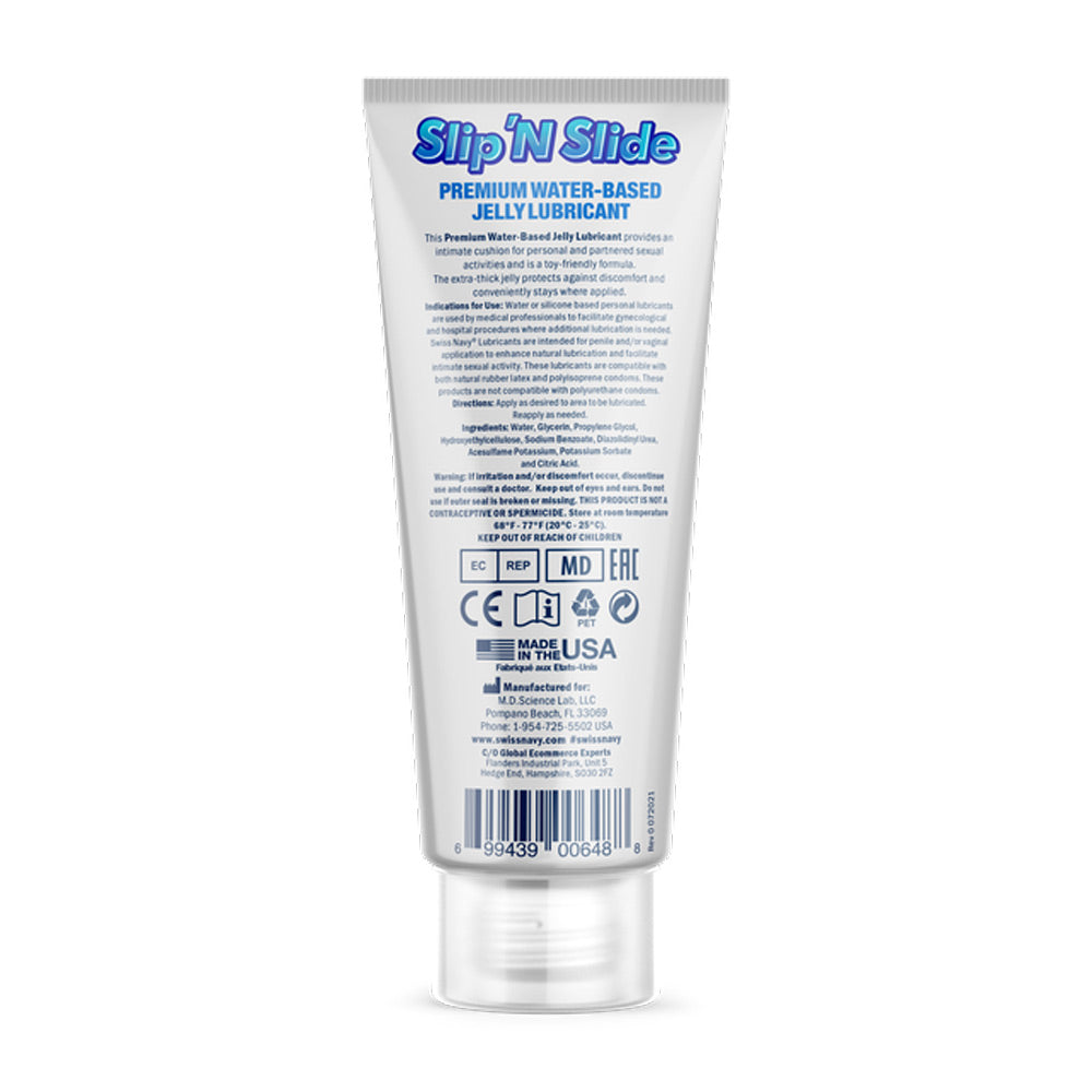 Swiss Navy Slip N Slide - Premium Jelly Lubricant - 2 Fl. Oz. - Not Very Vanilla