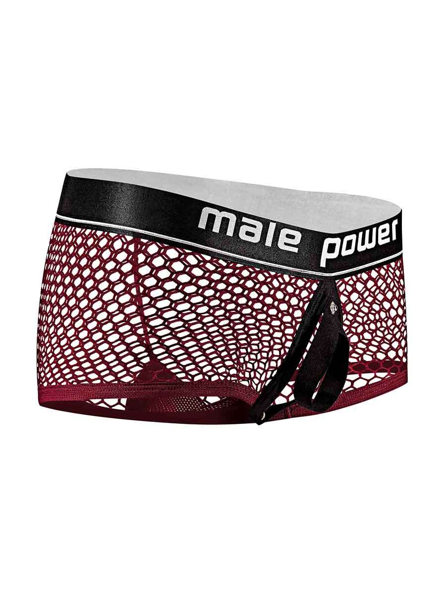 Cock Pit Net Mini Cock Ring Short - Medium - Burgundy - Not Very Vanilla