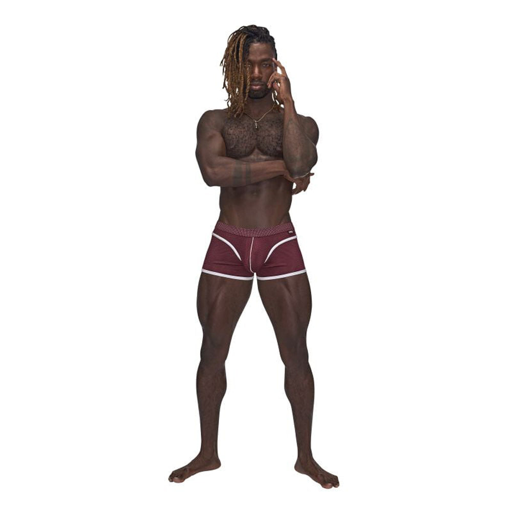 Sport Mesh Sport Short - Large - Burgundy - Not Very Vanilla