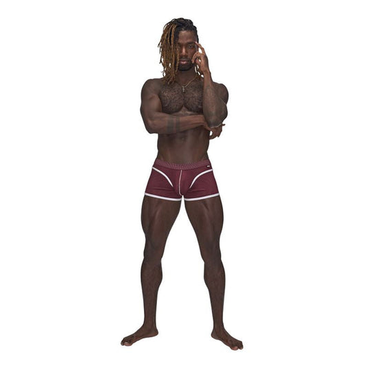 Sport Mesh Sport Short - Small - Burgundy - Not Very Vanilla