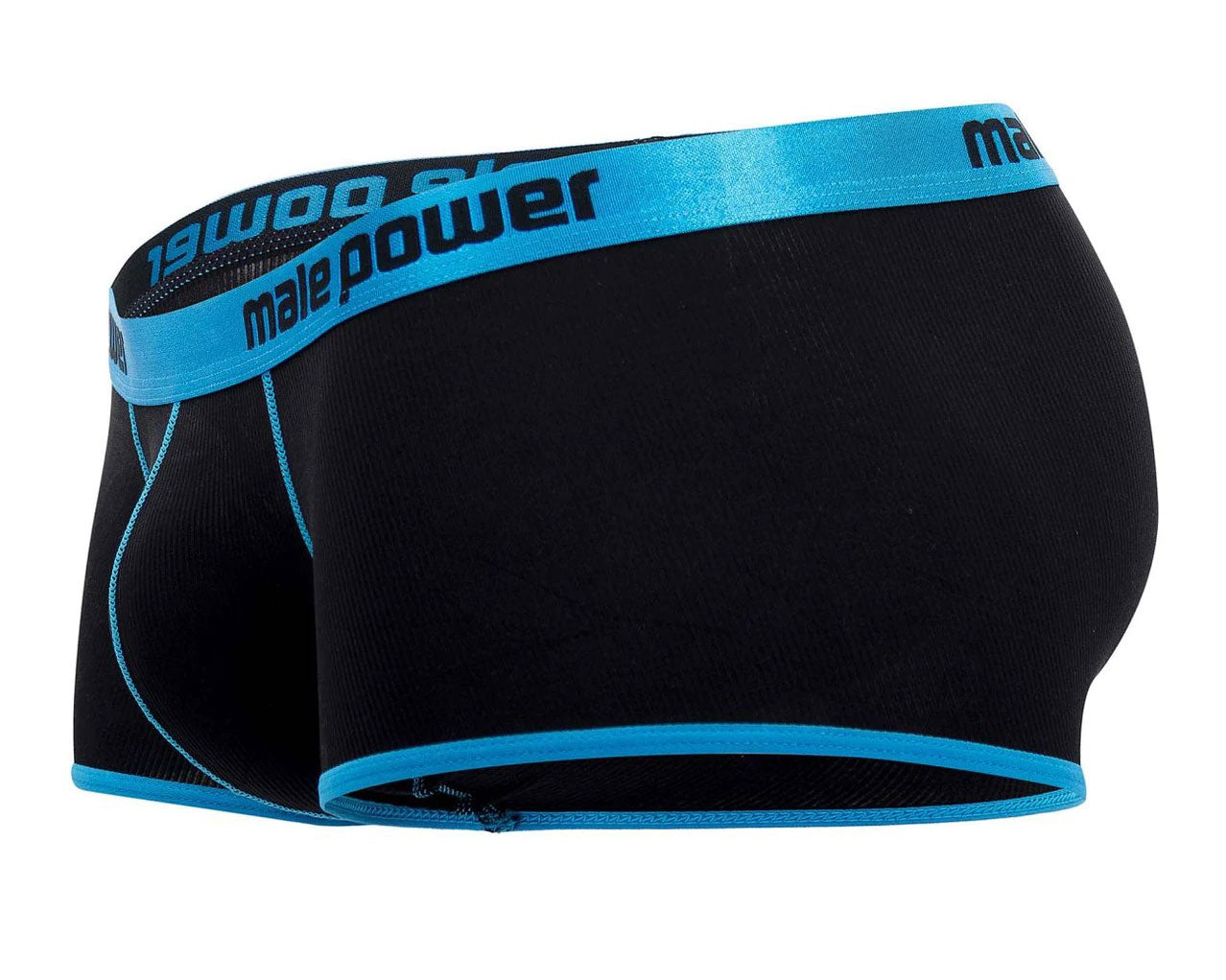 Casanova Uplift Mini Shorts - Large - Black/blue - Not Very Vanilla