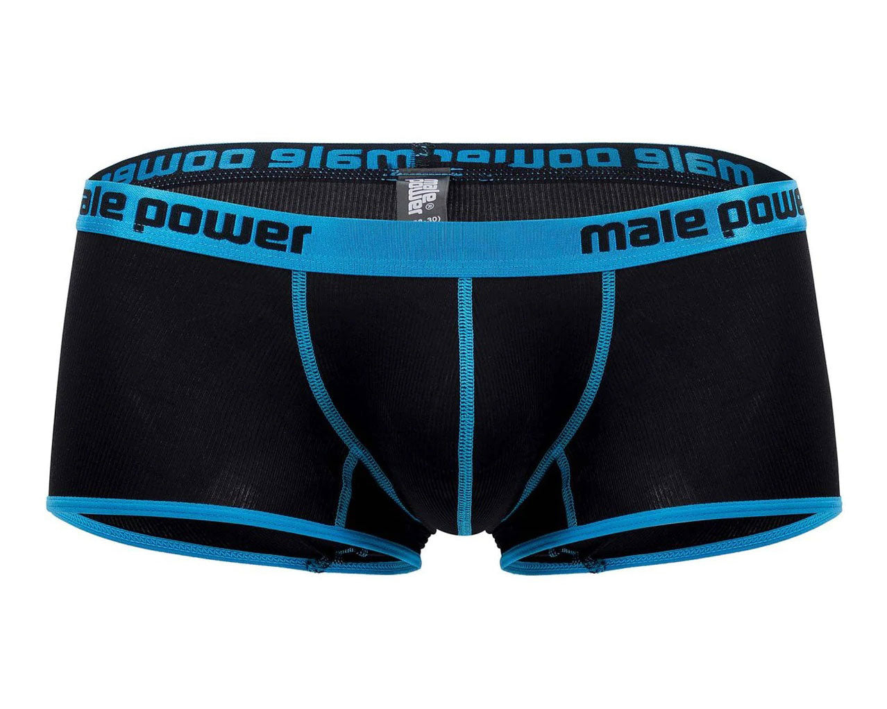 Casanova Uplift Mini Shorts - Large - Black/blue - Not Very Vanilla