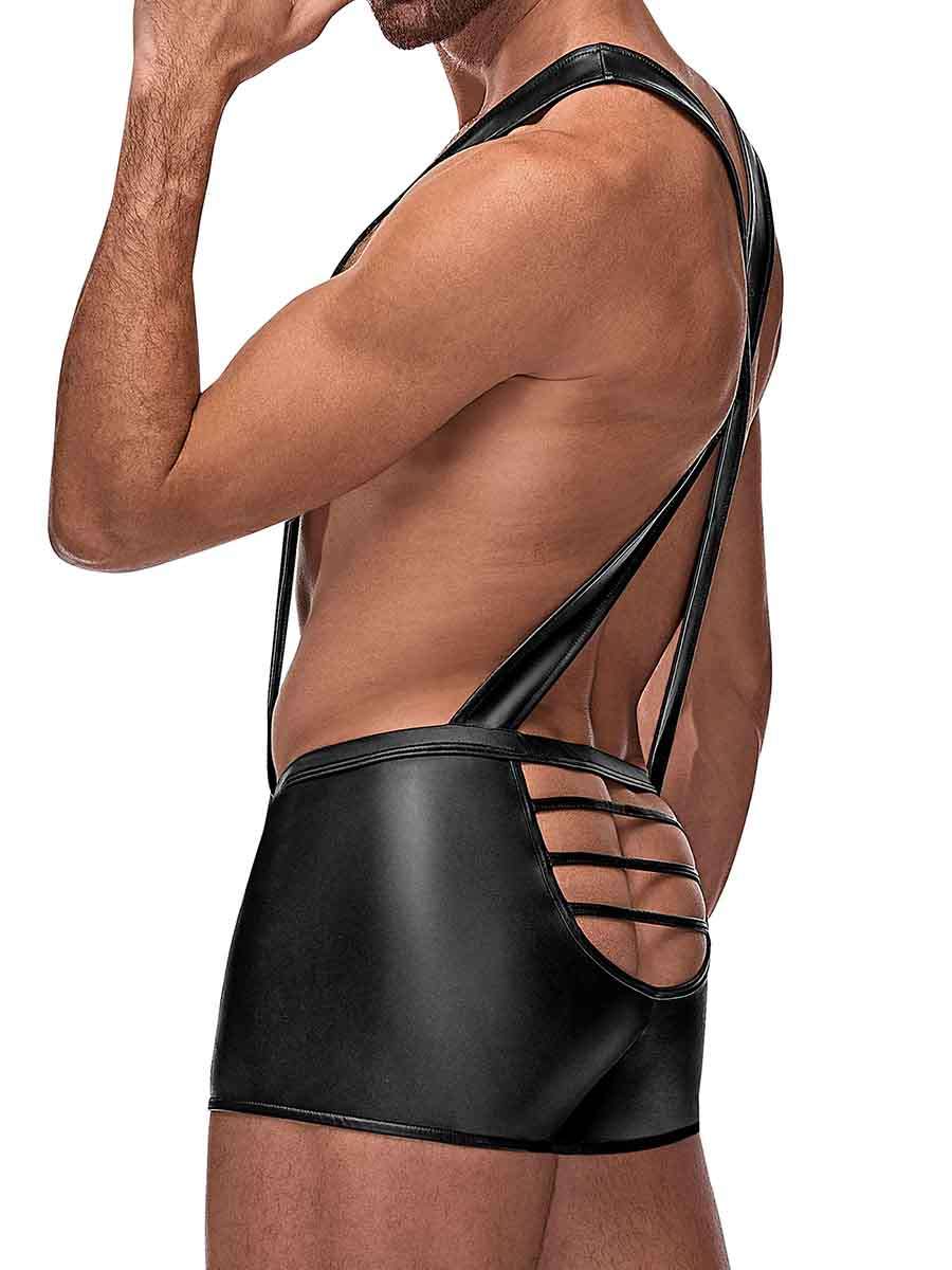 Cage Matte Cage Back Singlet - L/ XL - Black - Not Very Vanilla