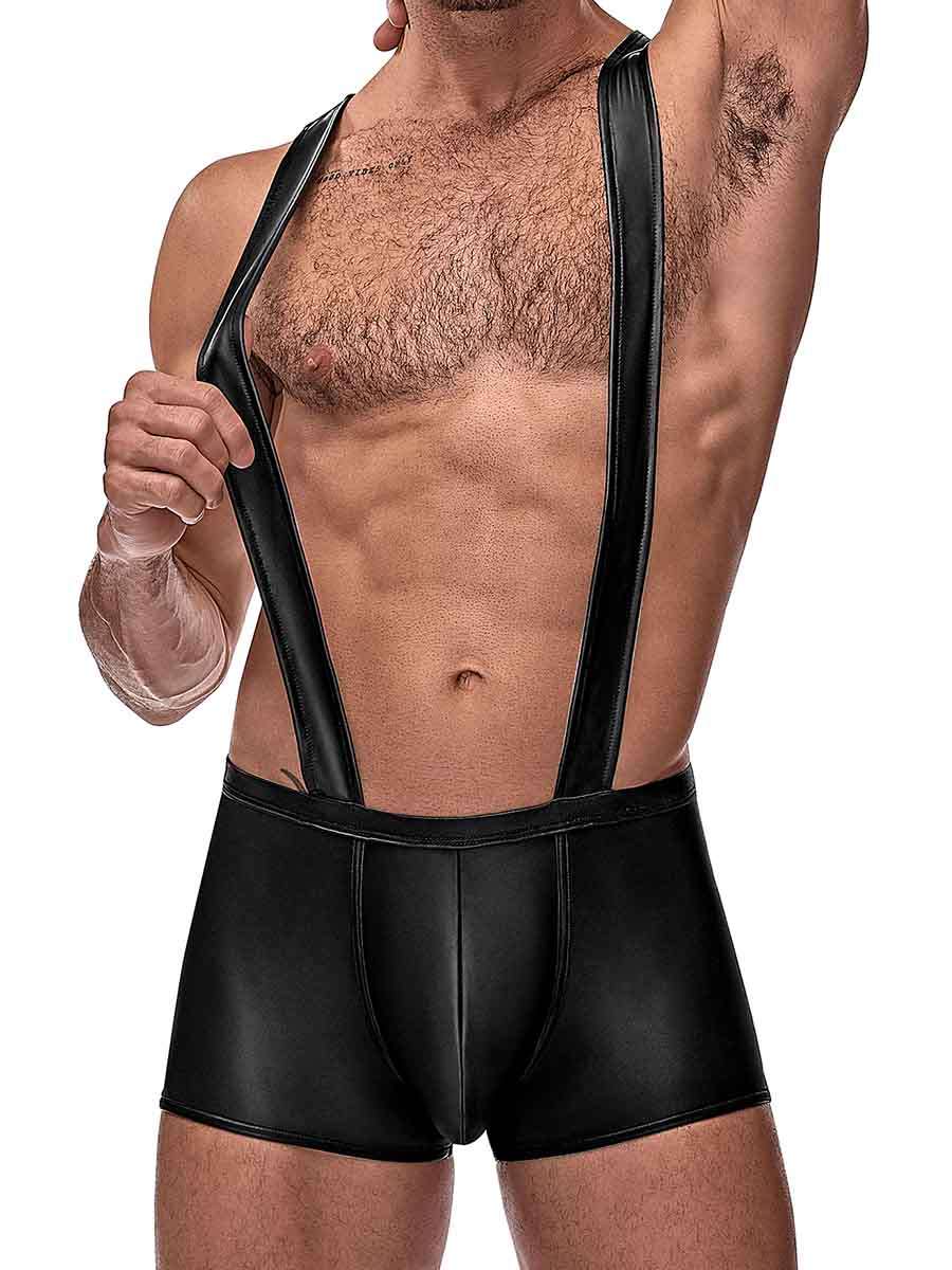 Cage Matte Cage Back Singlet - L/ XL - Black - Not Very Vanilla