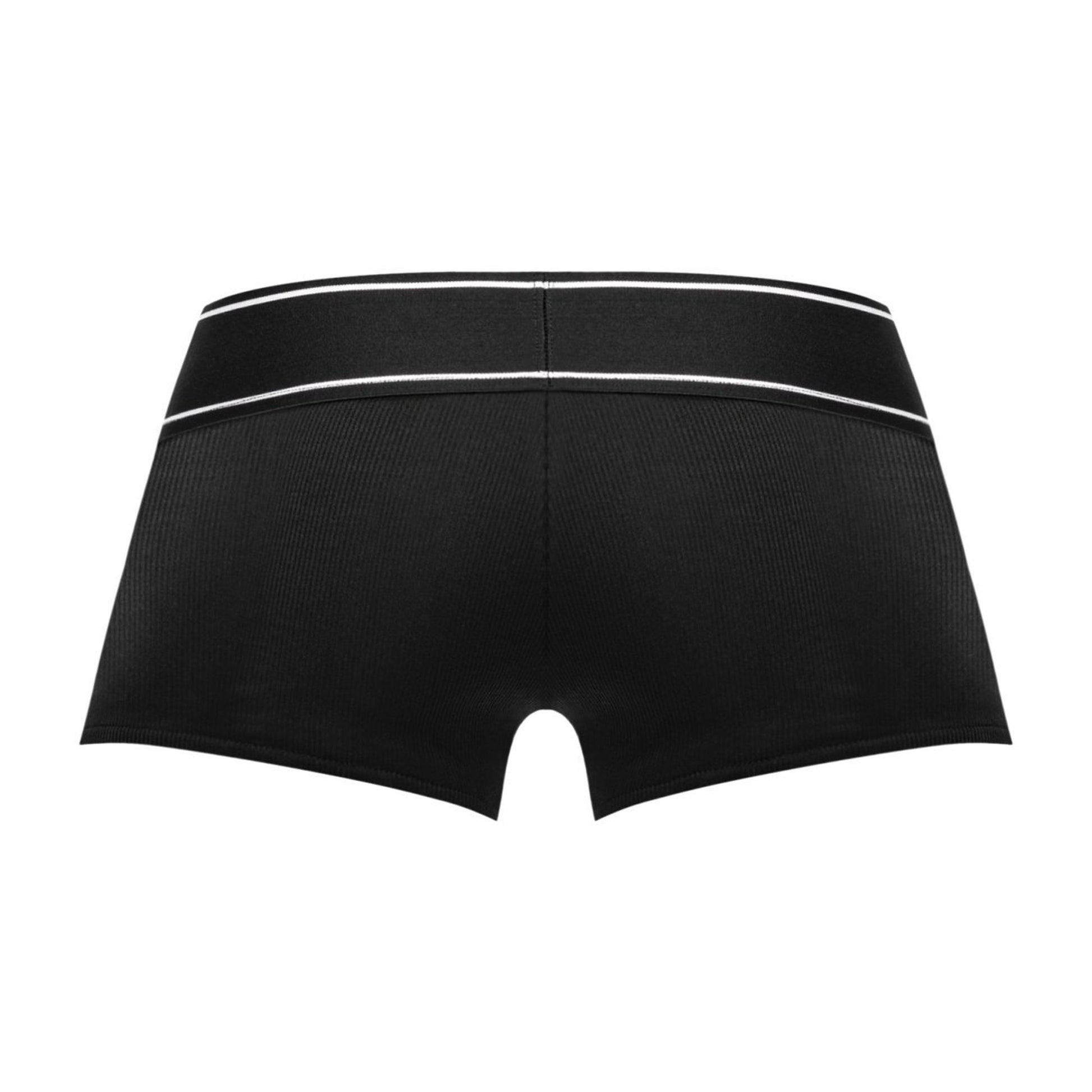 Modal Rib Pouch Short - Large - Black - Not Very Vanilla