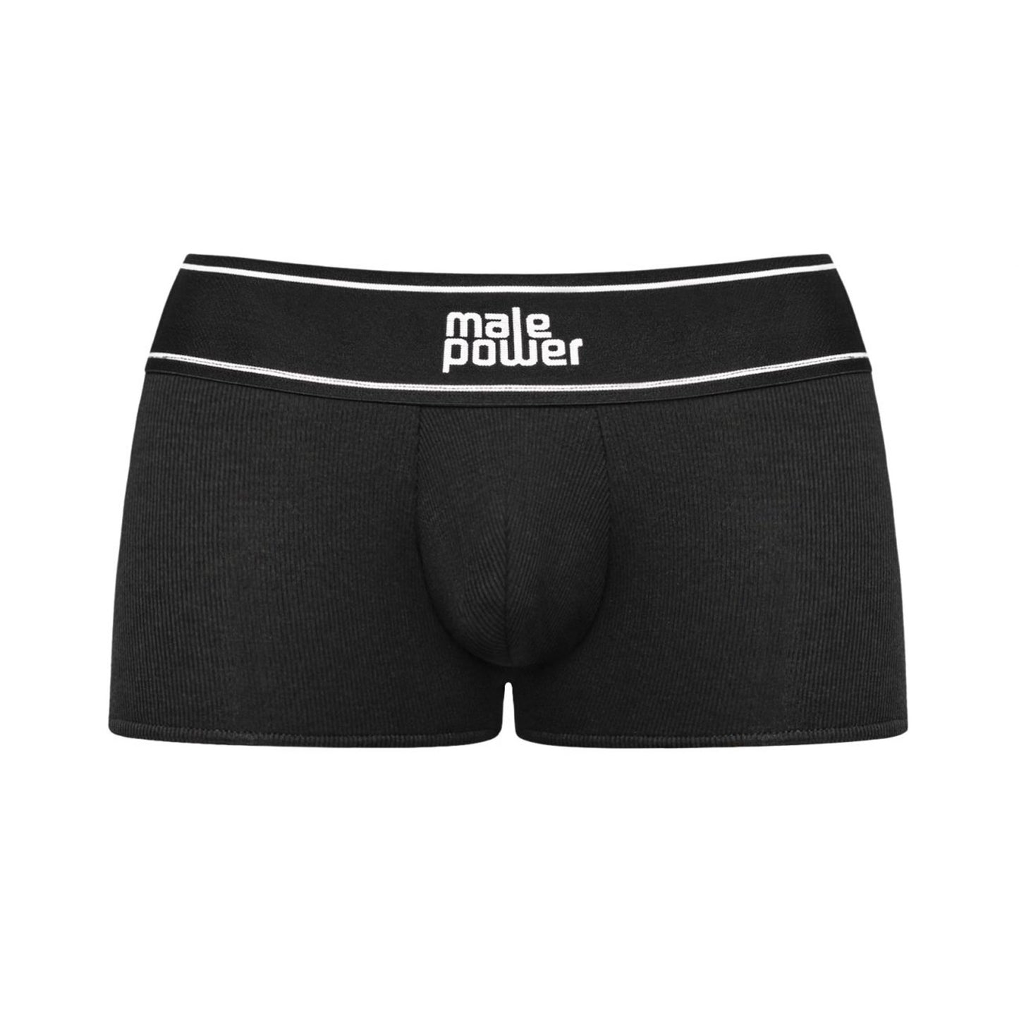 Modal Rib Pouch Short - Large - Black - Not Very Vanilla