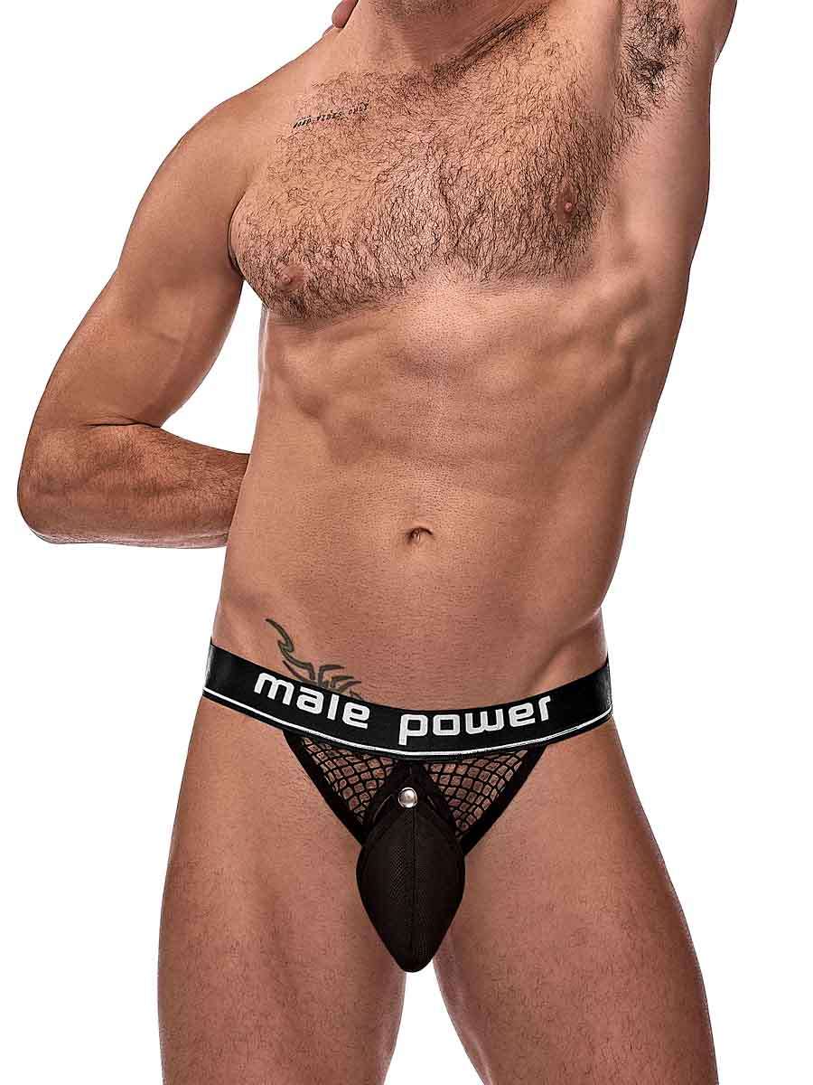 Cock Pit Net Cock Ring Jock - L/ XL - Black - Not Very Vanilla