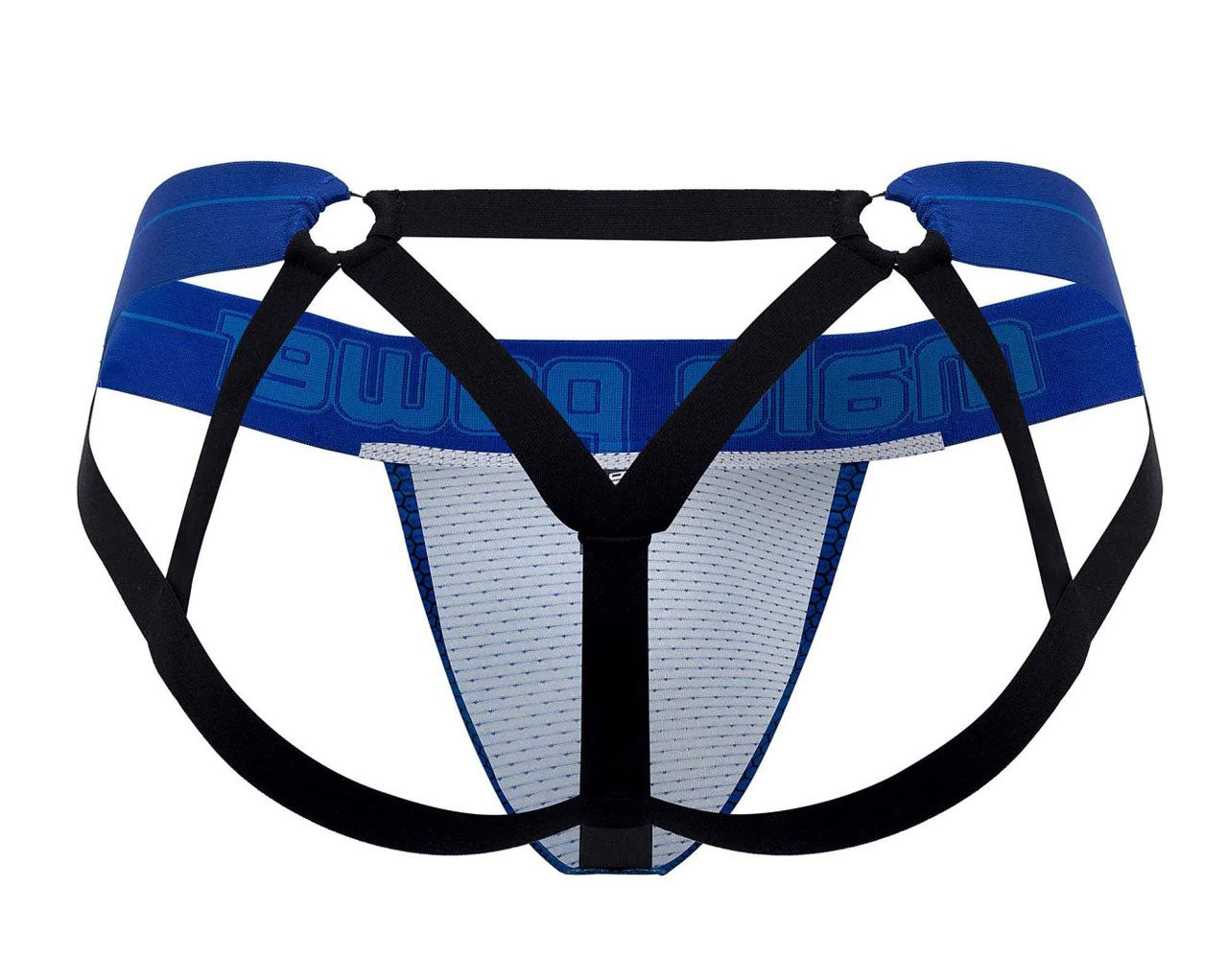 Sexagon Strappy Ring Jock - Large/x-Large - Royal - Not Very Vanilla