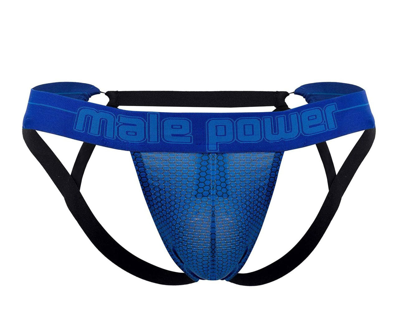 Sexagon Strappy Ring Jock - Large/x-Large - Royal - Not Very Vanilla