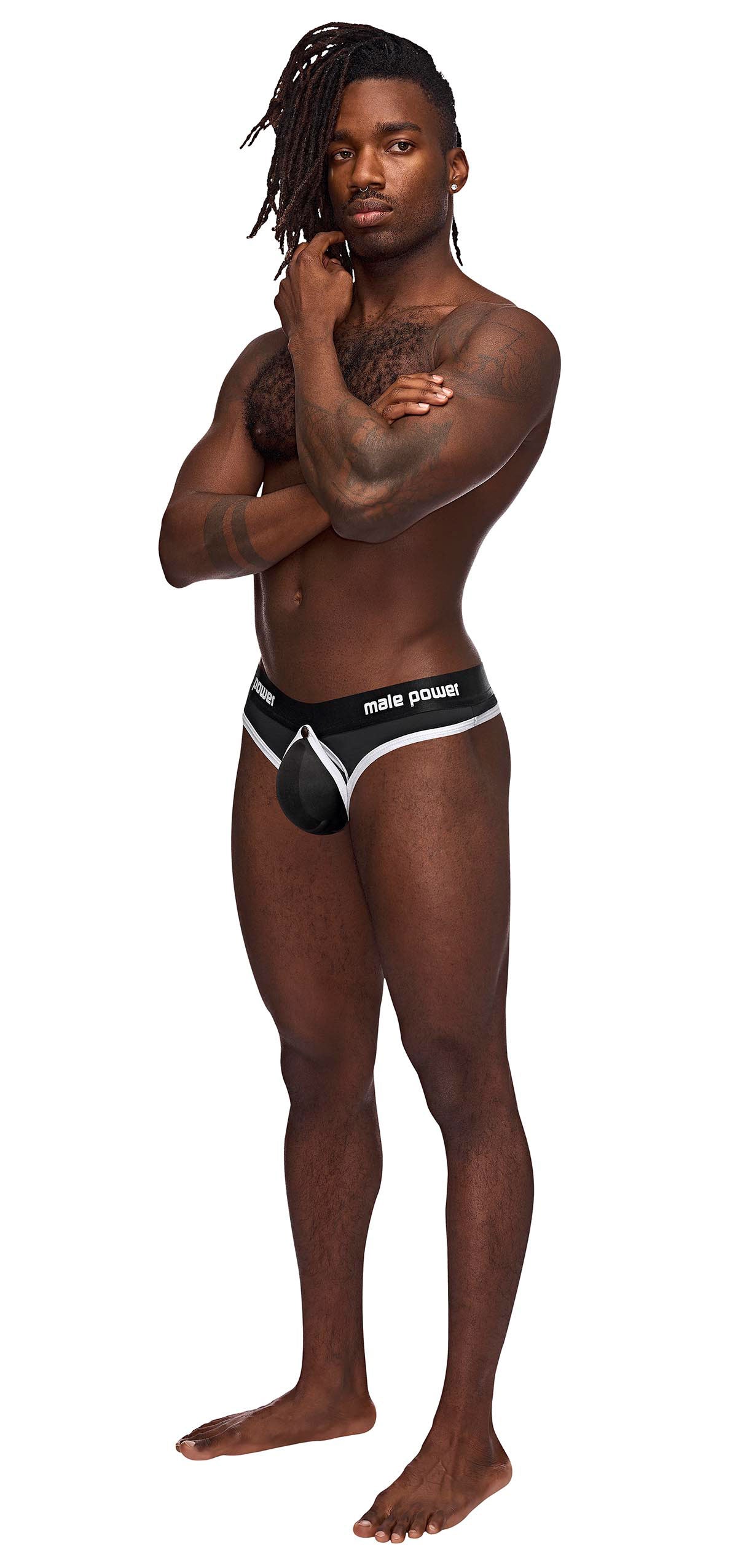 The Helmet Thong - Small/ Medium - Black - Not Very Vanilla