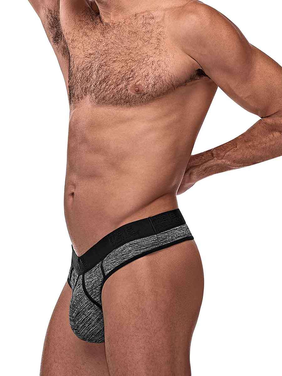 Peak Performance Sport Thong - L/ XL - Black and Grey - Not Very Vanilla