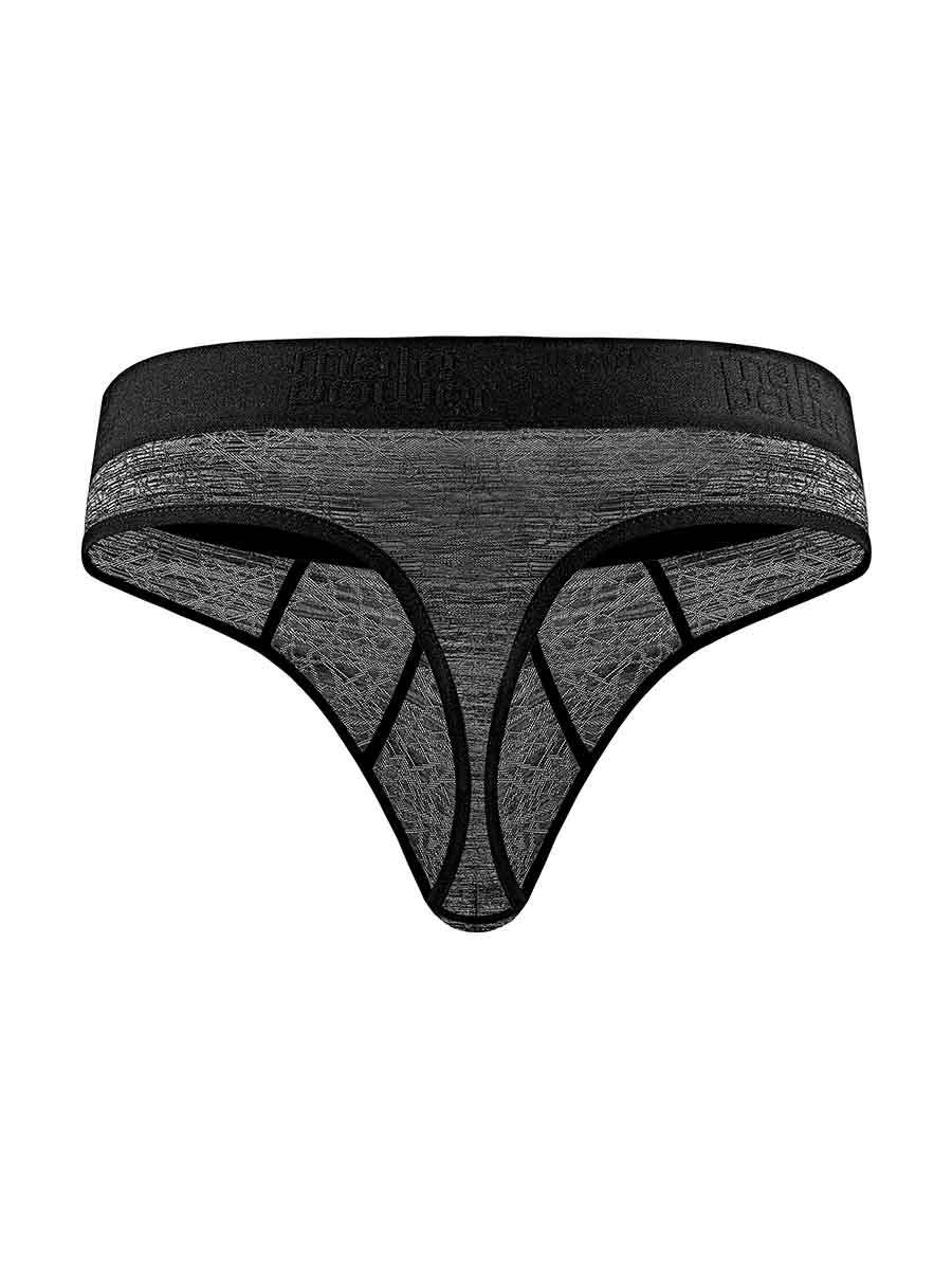 Peak Performance Sport Thong - L/ XL - Black and Grey - Not Very Vanilla