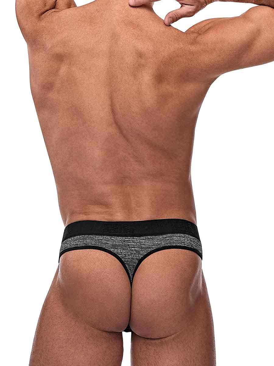 Peak Performance Sport Thong - L/ XL - Black and Grey - Not Very Vanilla