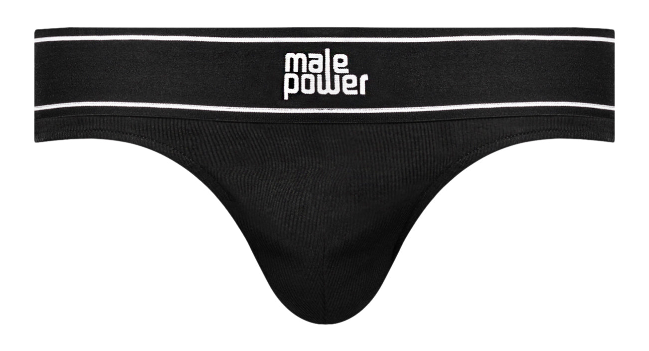 Modal Rib Bong Thong - Small - Black - Not Very Vanilla