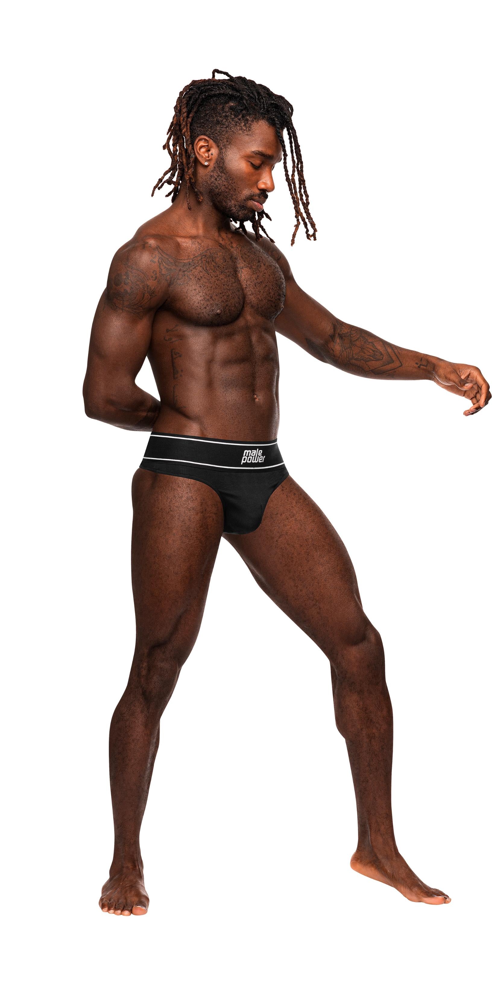 Modal Rib Bong Thong - Small - Black - Not Very Vanilla