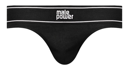 Modal Rib Bong Thong - X-Large - Black - Not Very Vanilla