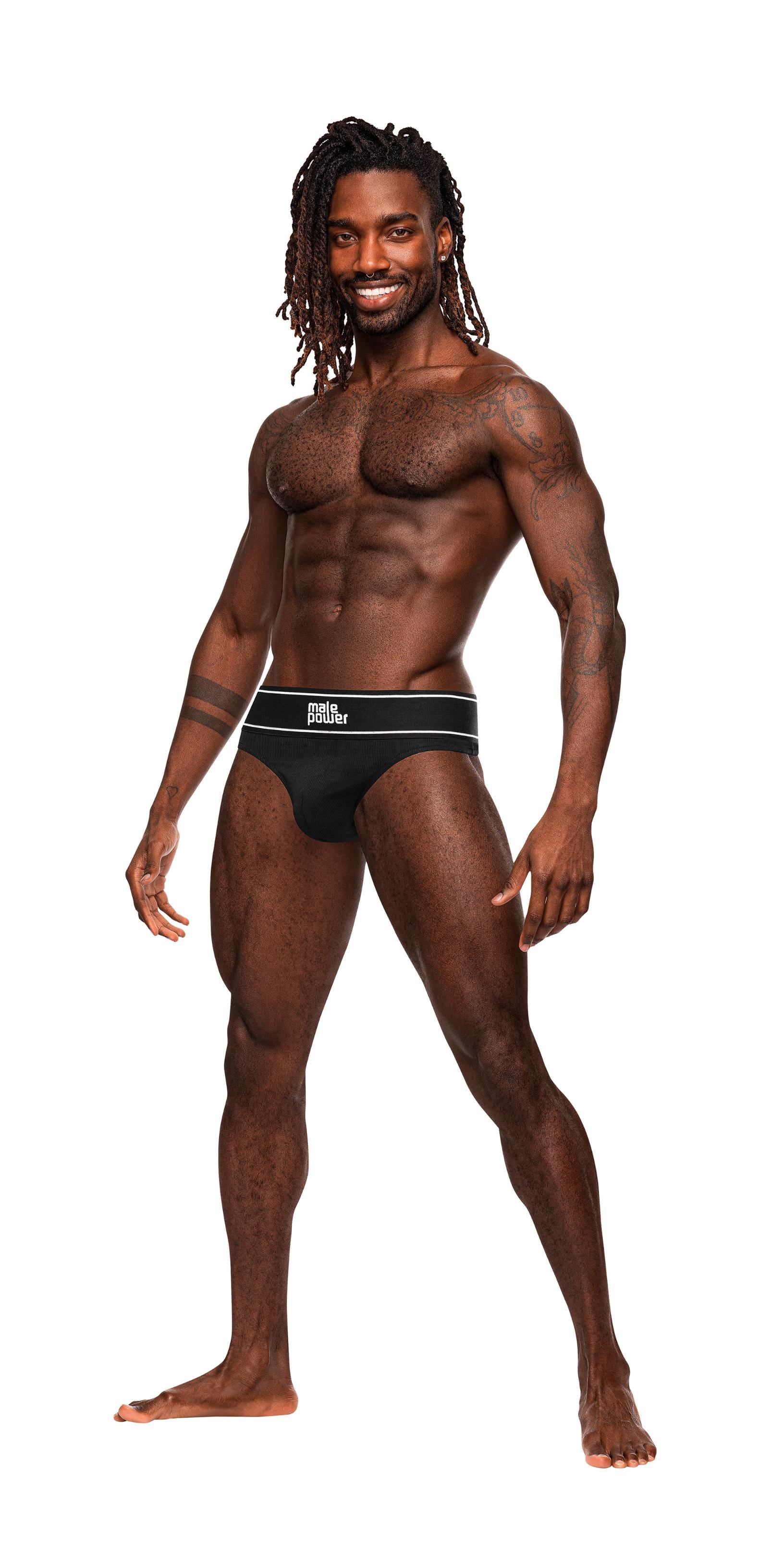 Modal Rib Bong Thong - X-Large - Black - Not Very Vanilla