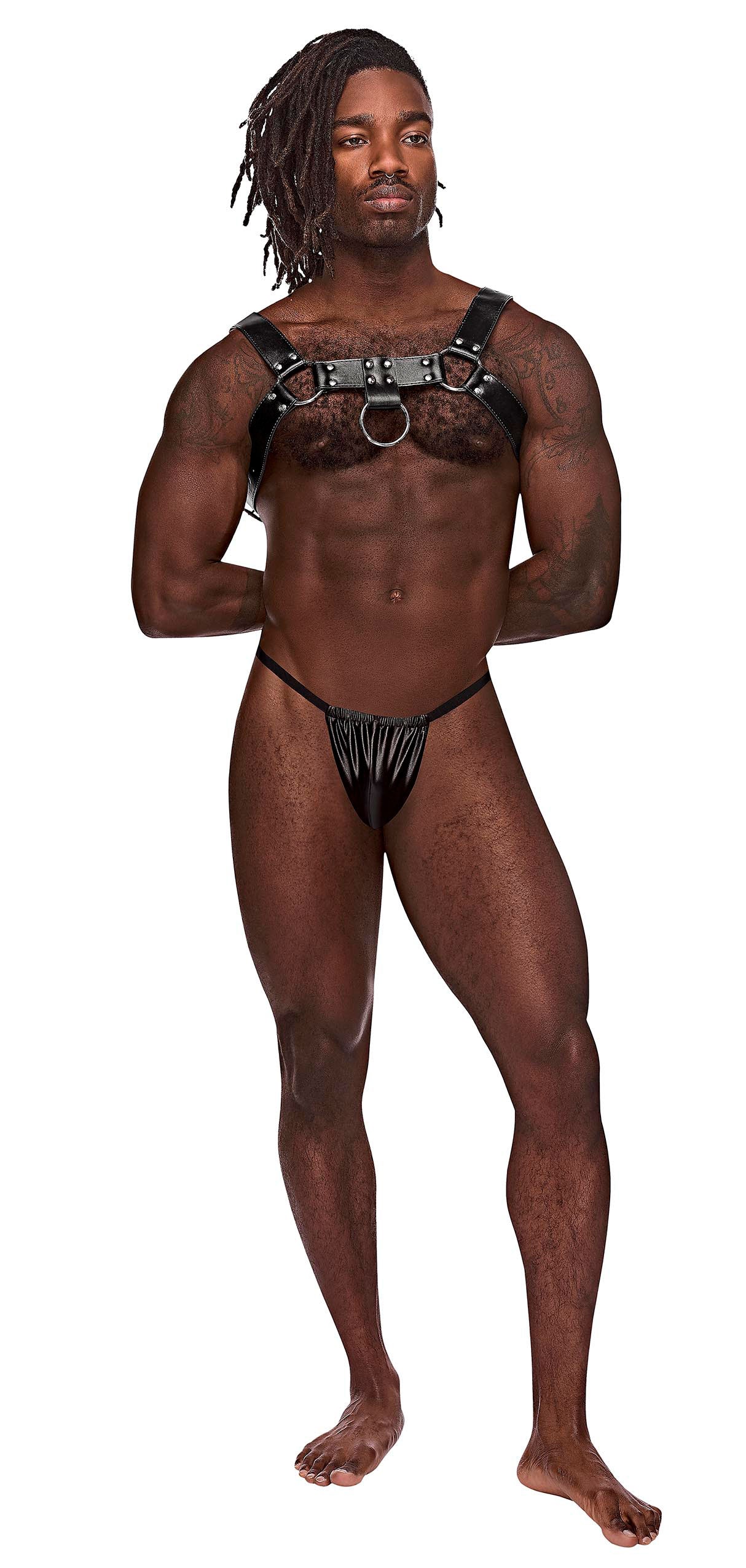 Aries Leather Harness - One Size - Black - Not Very Vanilla