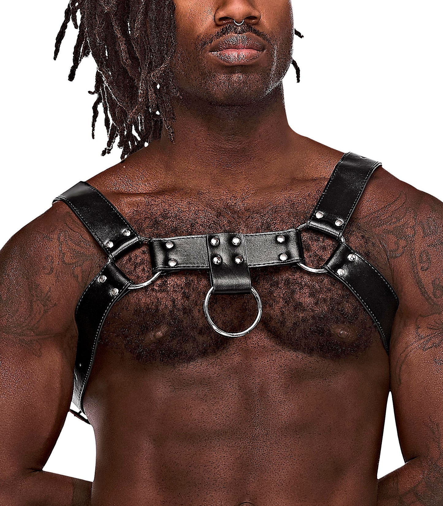 Aries Leather Harness - One Size - Black - Not Very Vanilla