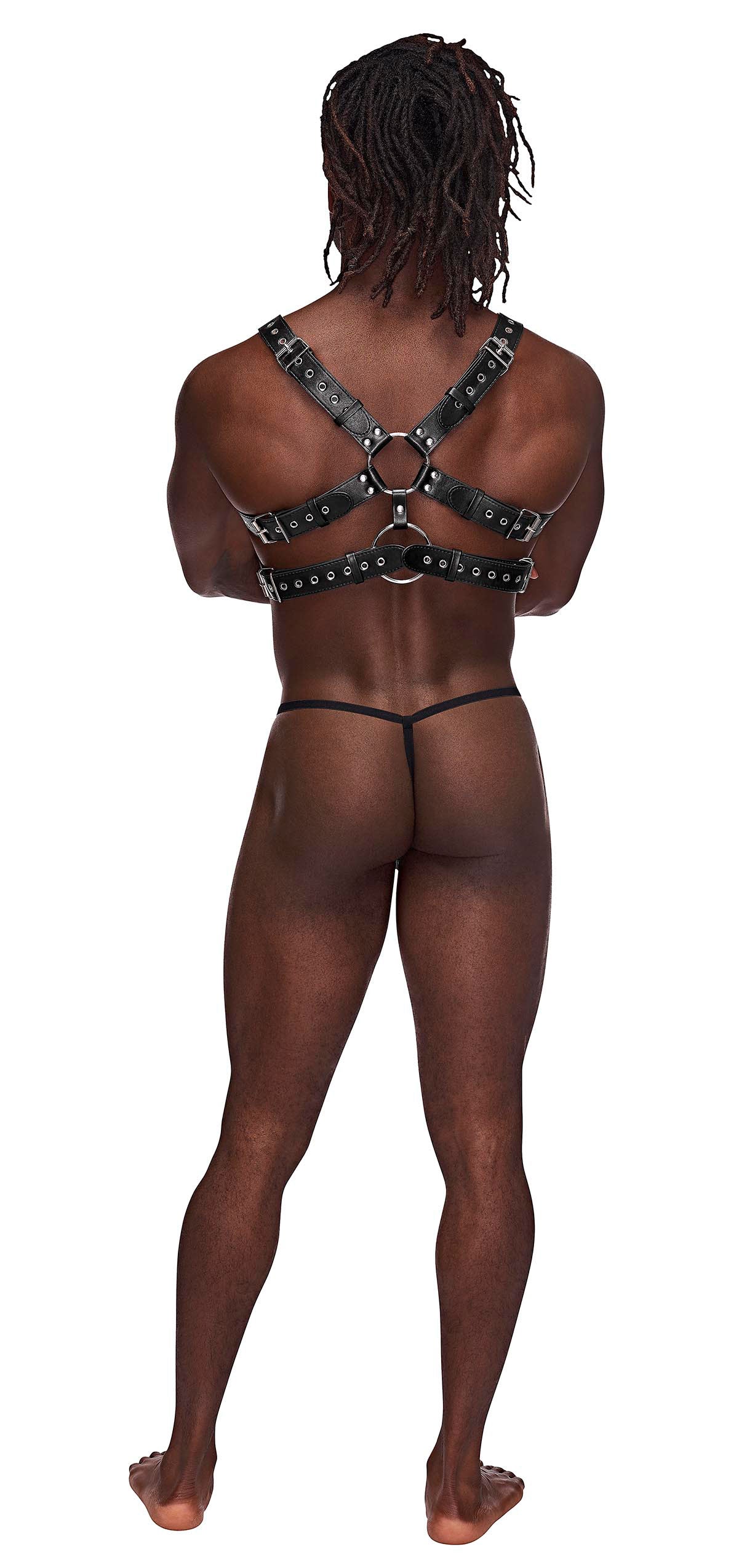 Gemini Leather Harness - One Size - Black - Not Very Vanilla