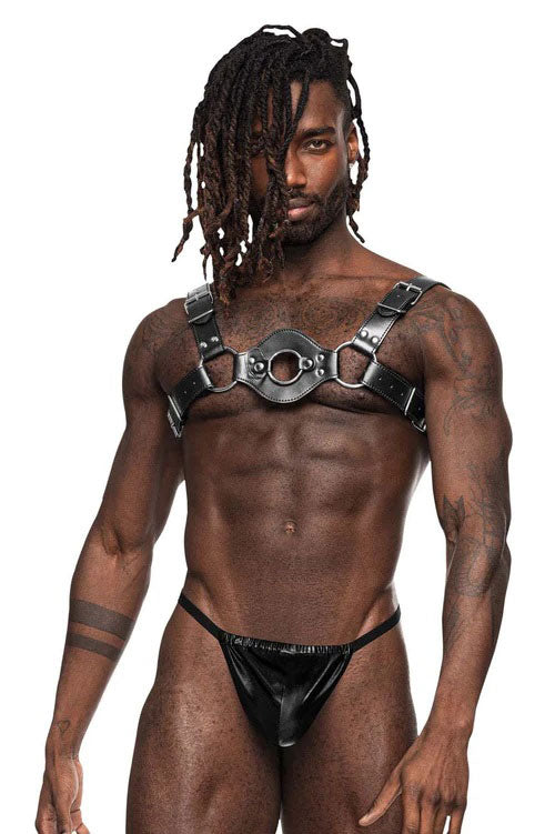 Libra Leather Harness - Black - Not Very Vanilla