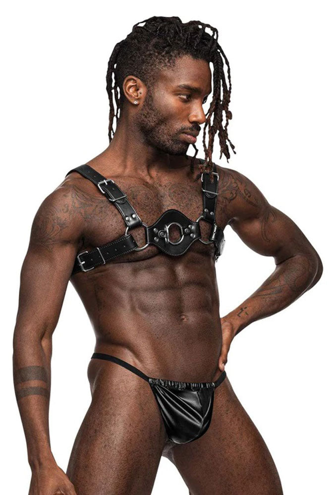 Libra Leather Harness - Black - Not Very Vanilla