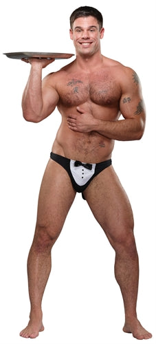 Maitre D Thong - One Size - Black - Not Very Vanilla