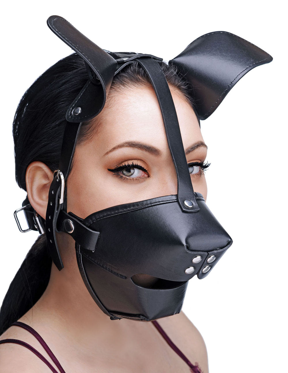 Pup Puppy Play Hood and Breathable Ball Gag - Not Very Vanilla