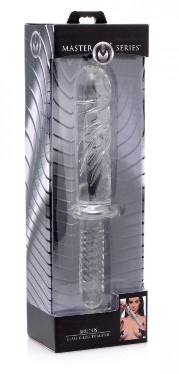 Brutus Glass Dildo Thruster - Clear - Not Very Vanilla