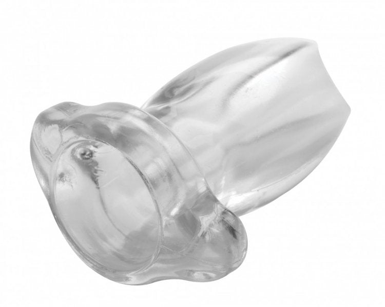 Peephole Clear Hollow Anal Plug - Small - Not Very Vanilla