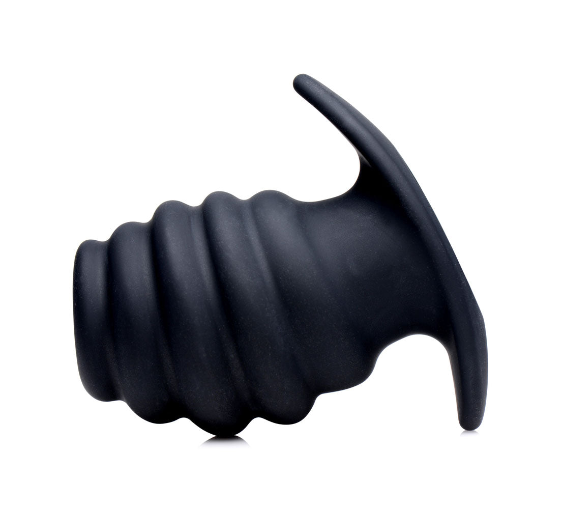 Hive Ass Tunnel Silicone Ribbed Hollow Anal Plug - Medium - Not Very Vanilla