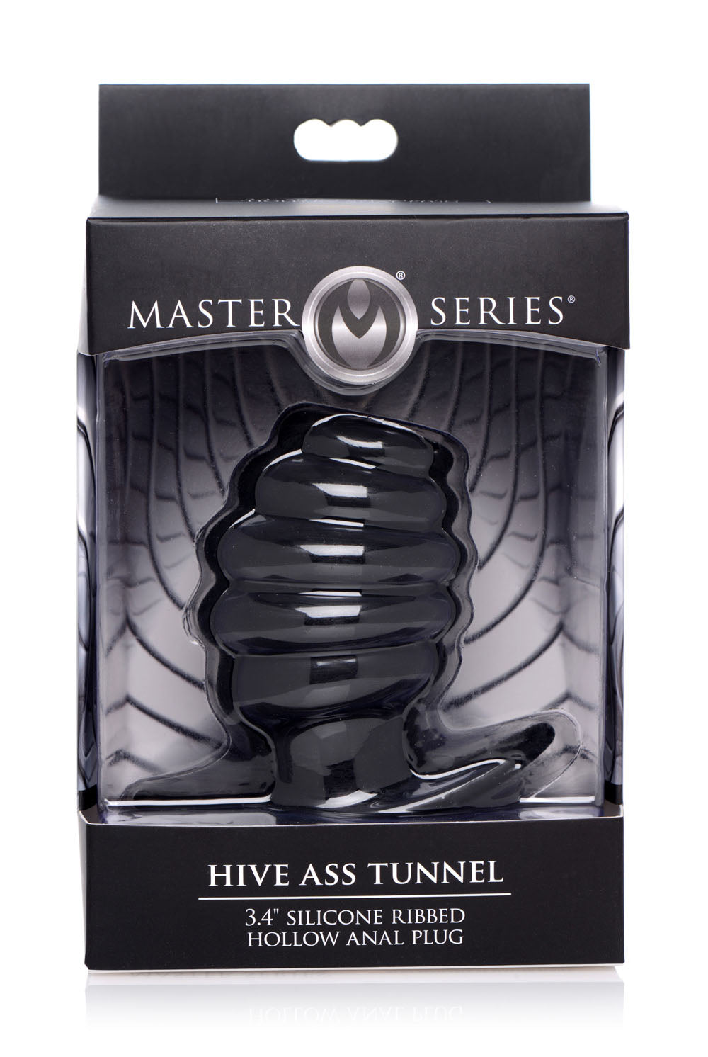 Hive Ass Tunnel Silicone Ribbed Hollow Anal Plug - Medium - Not Very Vanilla