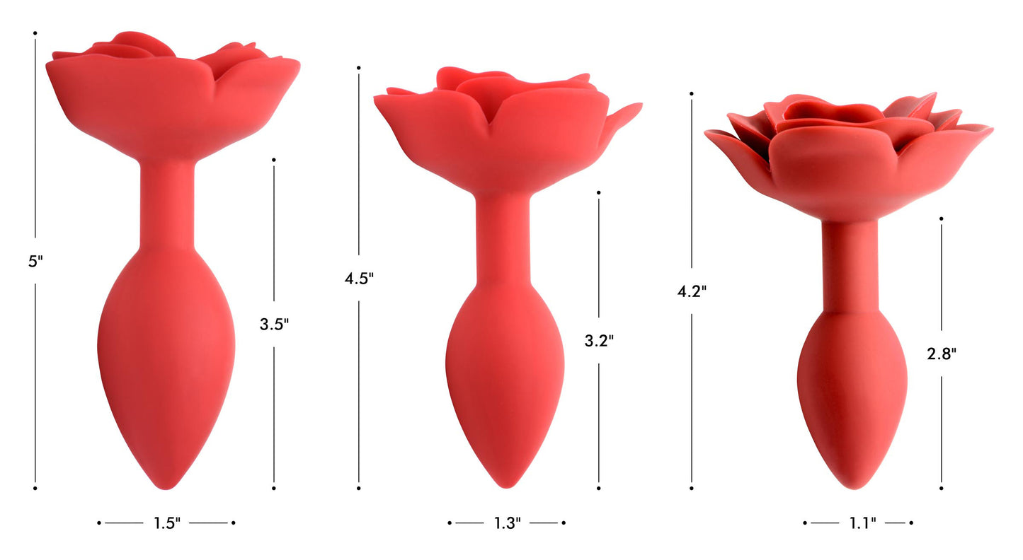 Booty Bloom Silicone Rose Anal Plug - Medium - Not Very Vanilla