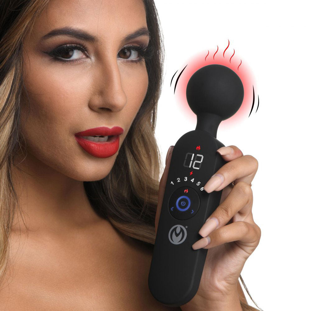 Thunder Wand 72x Silicone Heating Wand Massager - Black - Not Very Vanilla