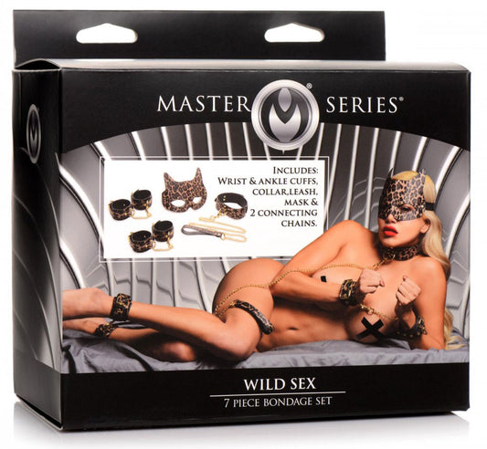 Wild Sex 7 Piece Bondage Set - Brown - Not Very Vanilla