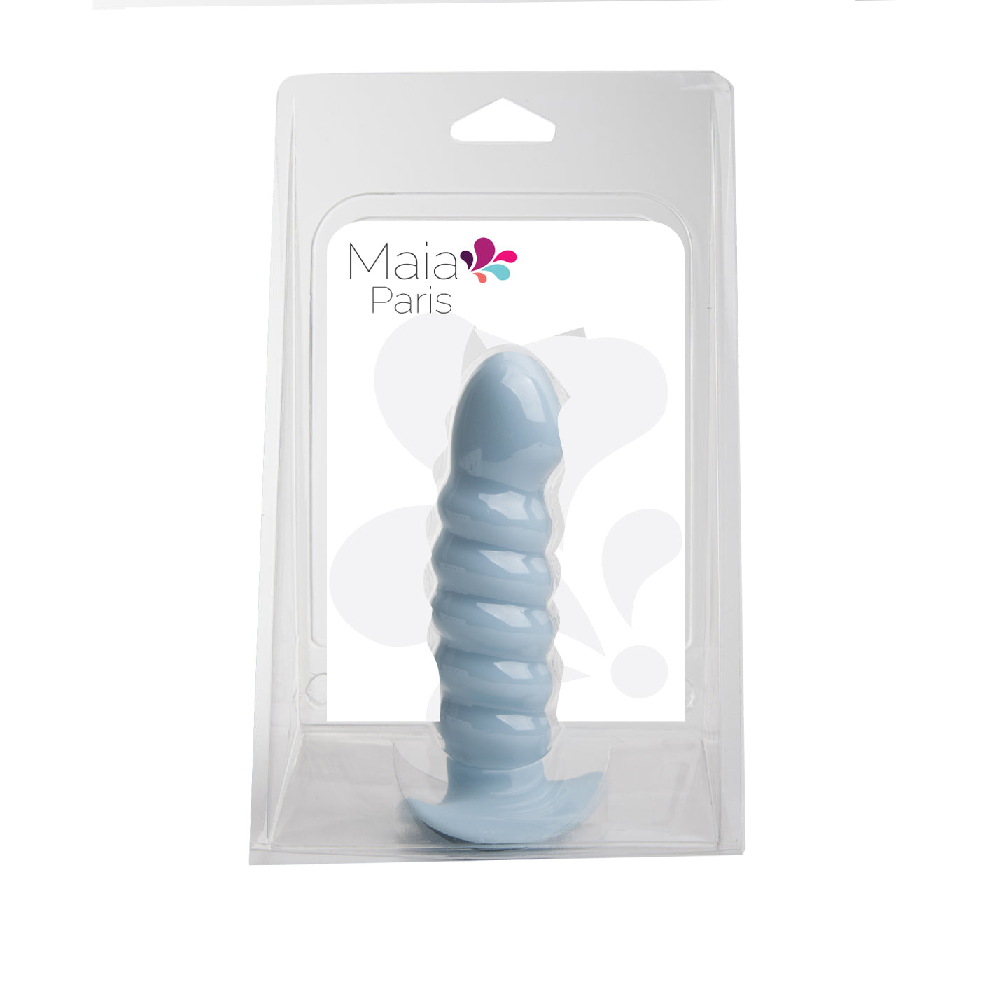 Paris Silicone Ribbed Dong - Blue - Not Very Vanilla