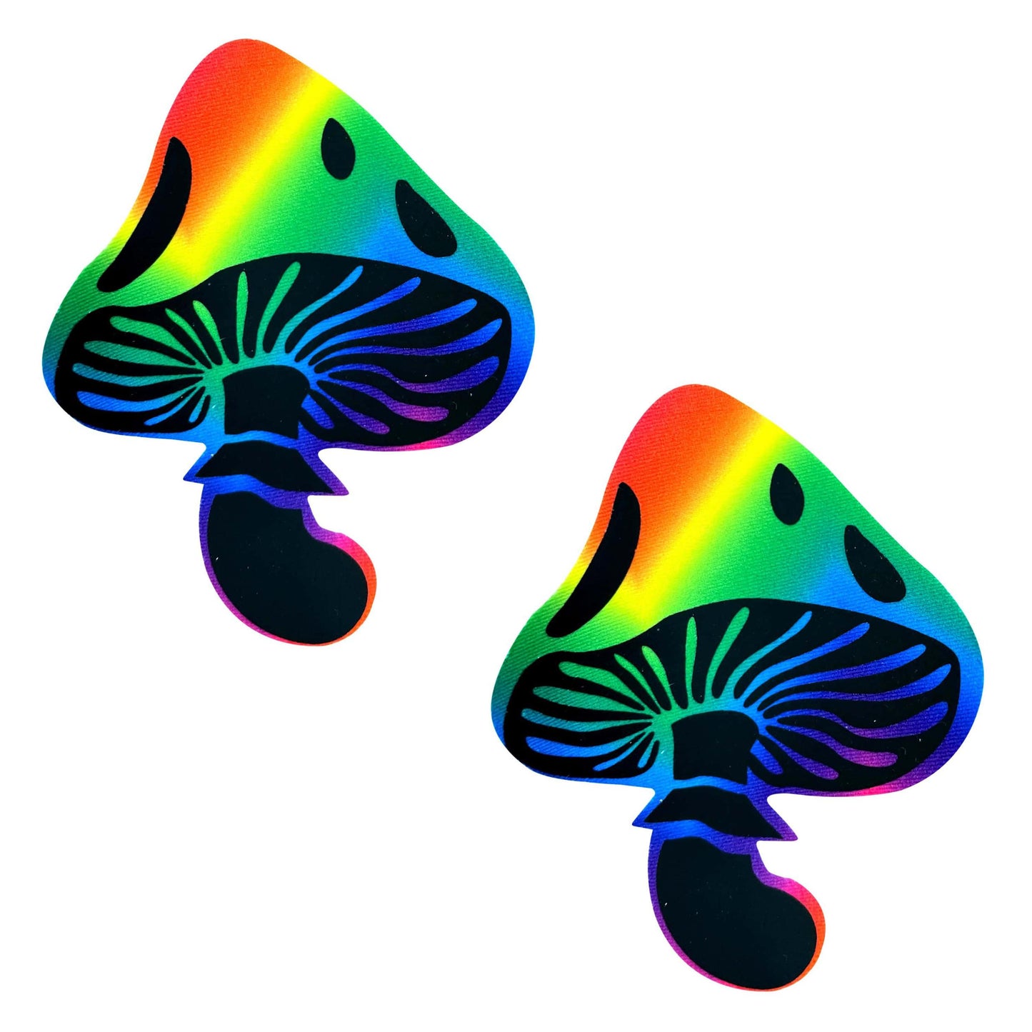 Rainbow Trippin' Psychedelic Toadstool Nipple Cover Pasties - Not Very Vanilla