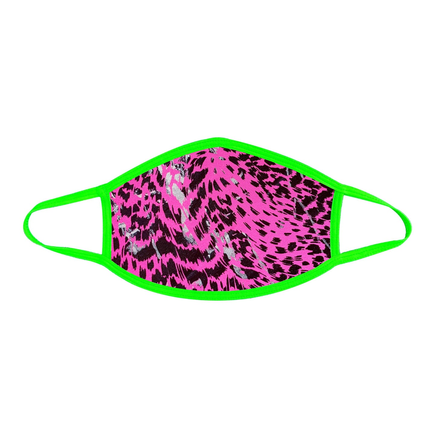 Toxic Kitty Uv Face Mask With Neon Green Trim - Not Very Vanilla