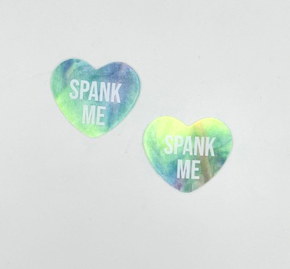 Spank Me Rainbow Sherbert Tie Die Candy Heart Pasties - Not Very Vanilla