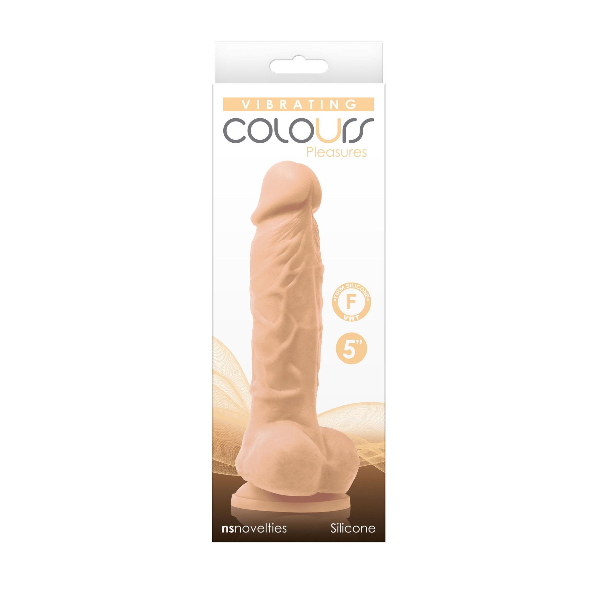 Colours - Pleasures - Vibrating - 5 Inch Dildo - White - Not Very Vanilla